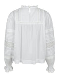 Ebba S Voile Blouse - White