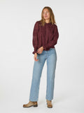 Ebba S Voile Blouse - Burgundy