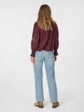 Ebba S Voile Blouse - Burgundy