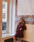 Ebba S Voile Blouse - Burgundy