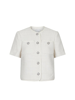 Leena Boucle Jacket - Off White