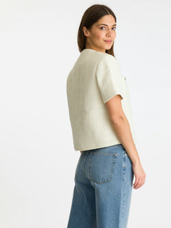 Leena Boucle Jacket - Off White