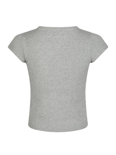 Tirra Knit Tee - Light Grey