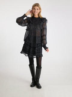 Donna Mini Rose Skirt - Black