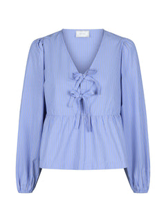 Esmée Stripe Blouse - Blue