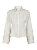 Rosa Pinstripe Shirt - White