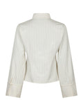 Rosa Pinstripe Shirt - White
