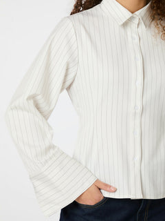 Rosa Pinstripe Shirt - White