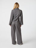 Rosa Pinstripe Shirt - Grey