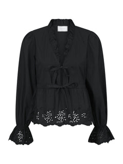 Matsi Embroidery Blouse - Black