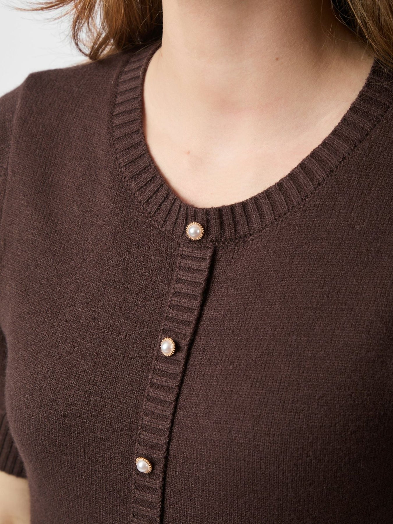 Elise Knit Dress - Brown