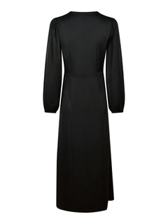 Coco Soft Satin Dress - Black