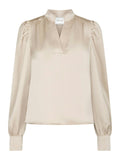 Rosslyn Heavy Sateen Blouse - Champagne