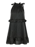 Rida Bedazzled Dress - Black