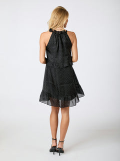 Rida Bedazzled Dress - Black