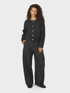 Marie Stone Knit Cardigan - Antracit