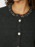 Marie Stone Knit Cardigan - Antracit