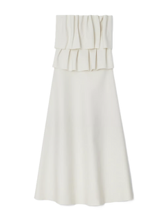 Sculpted Tube Dress - White