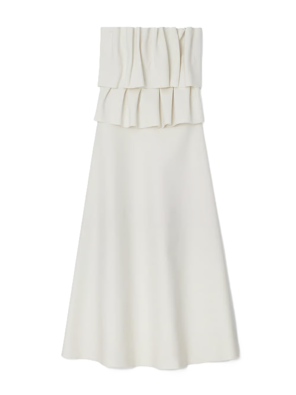 Sculpted Tube Dress - White