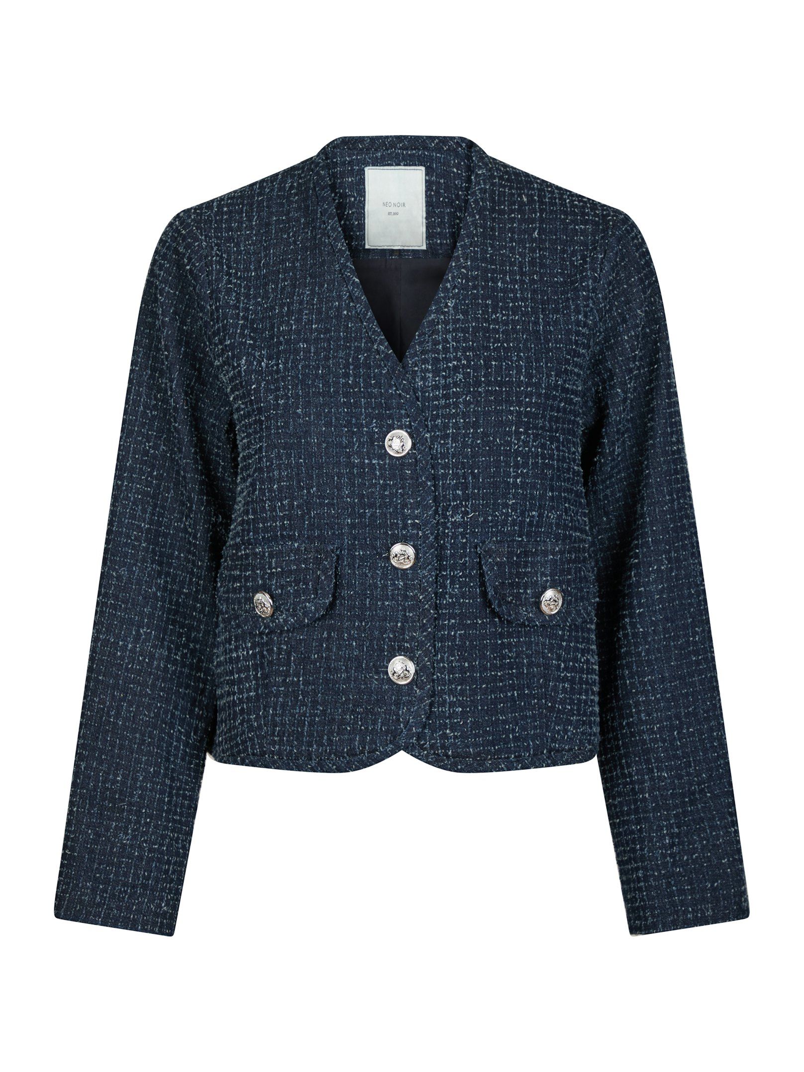 Neo Noir - Jakker - Manua Denim Structure Jacket - Dark Blue - Villoid