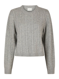Amiri Cable Knit Blouse - Light Grey