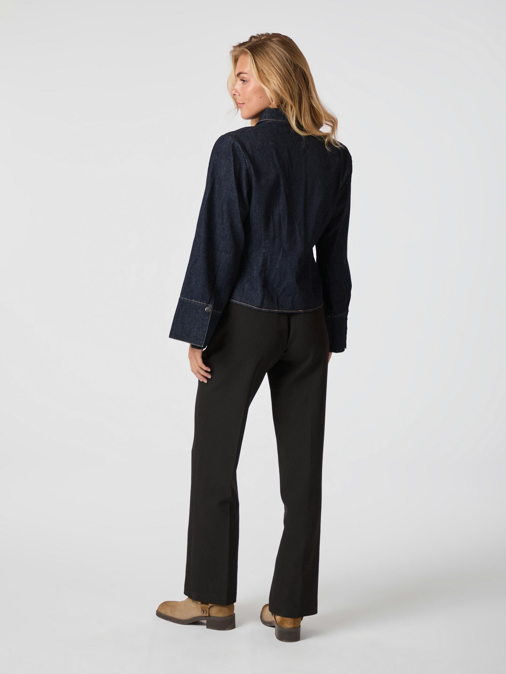 Rosa Denim Shirt - Dark Blue