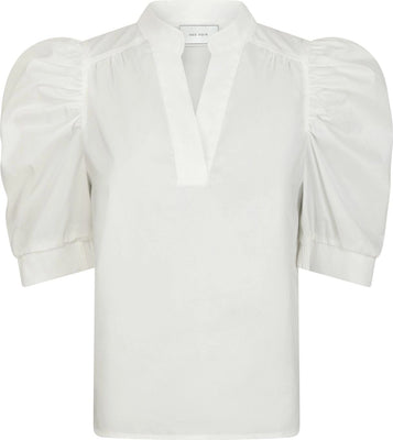 Roella Poplin Blouse - White