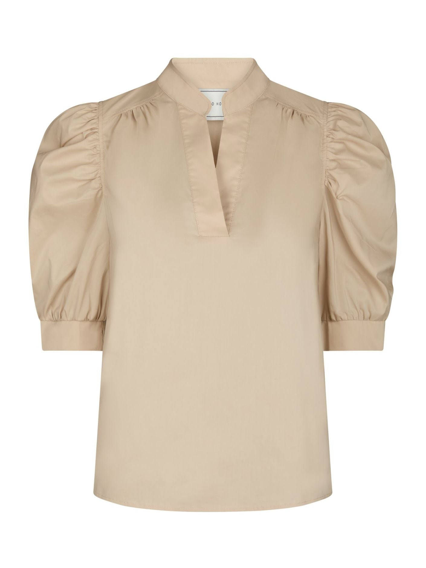 Roella Poplin Blouse - Dark Sand