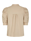 Roella Poplin Blouse - Dark Sand