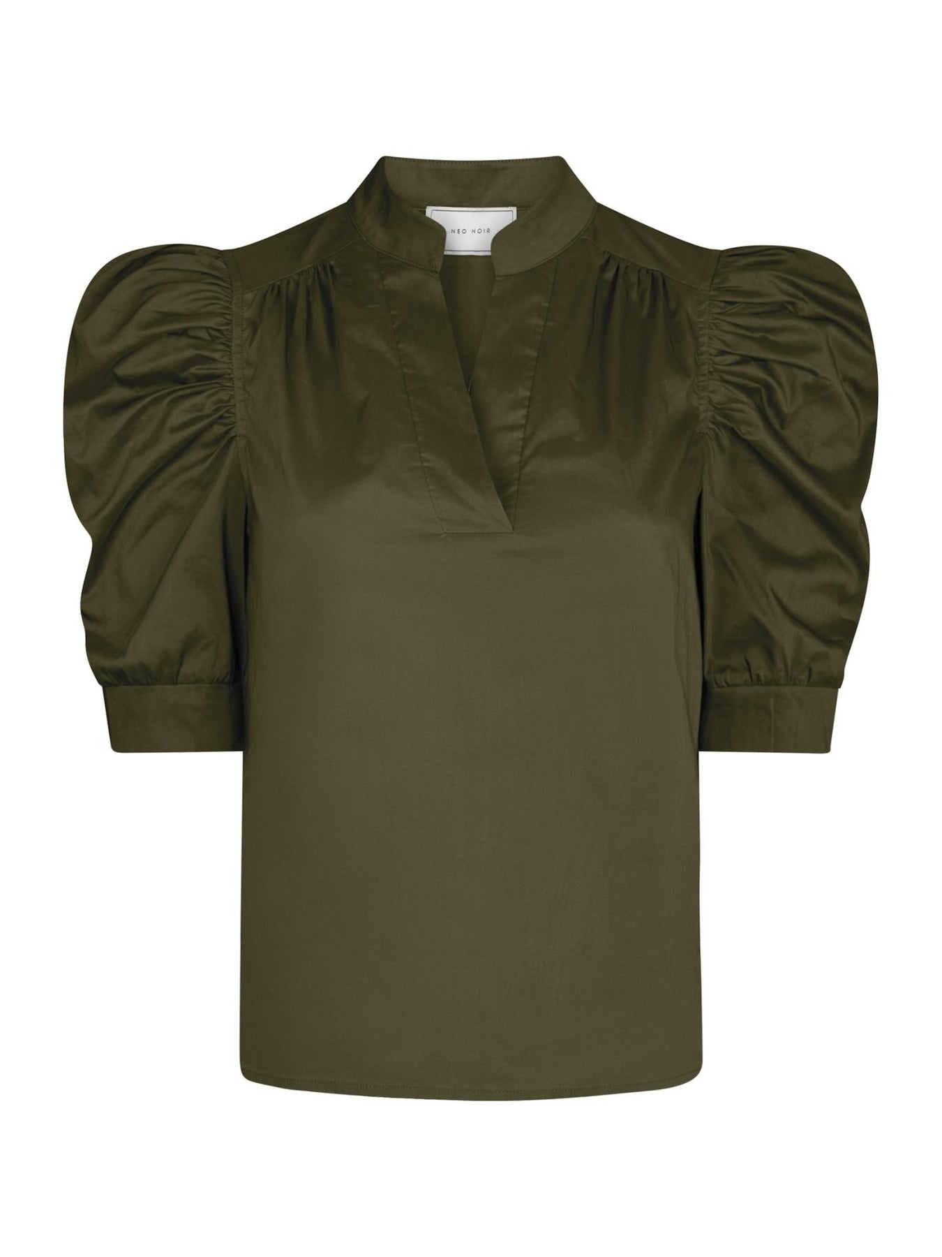 Roella Poplin Blouse - Army