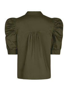 Roella Poplin Blouse - Army