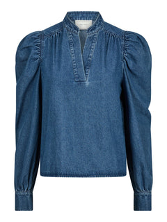 Rosslyn Denim Blouse - Blue