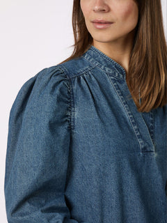 Rosslyn Denim Blouse - Blue