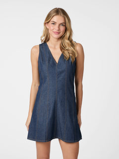 Nava Denim Dress - Dark Blue