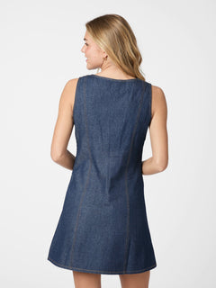 Nava Denim Dress - Dark Blue