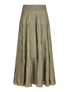 Asta Crepe Skirt - Smoke Green