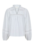 Opal C Poplin Blouse - White