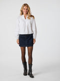 Opal C Poplin Blouse - White