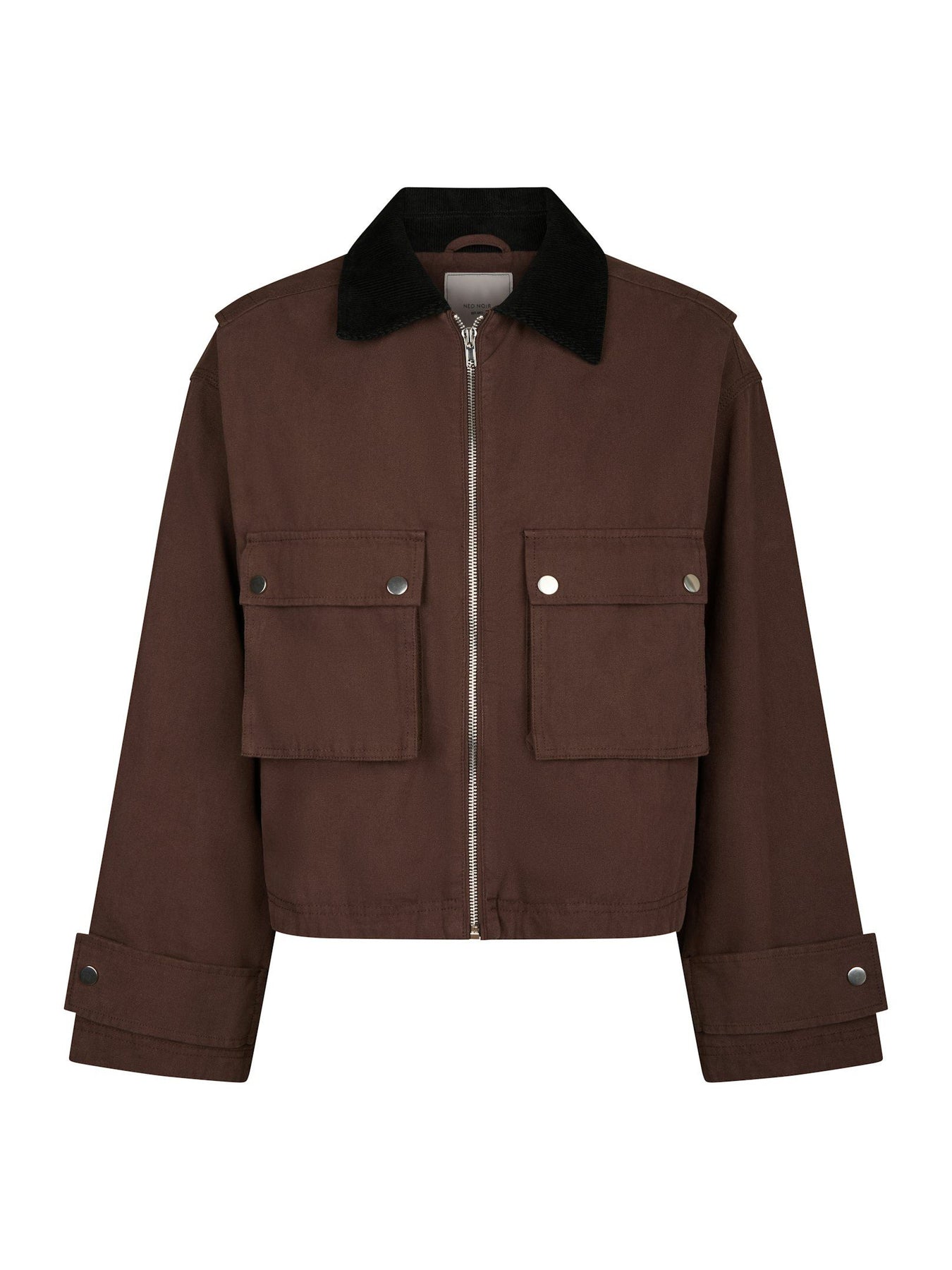 Rivera Canvas Boxy Jacket - Brown