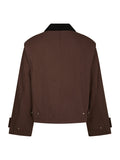 Rivera Canvas Boxy Jacket - Brown