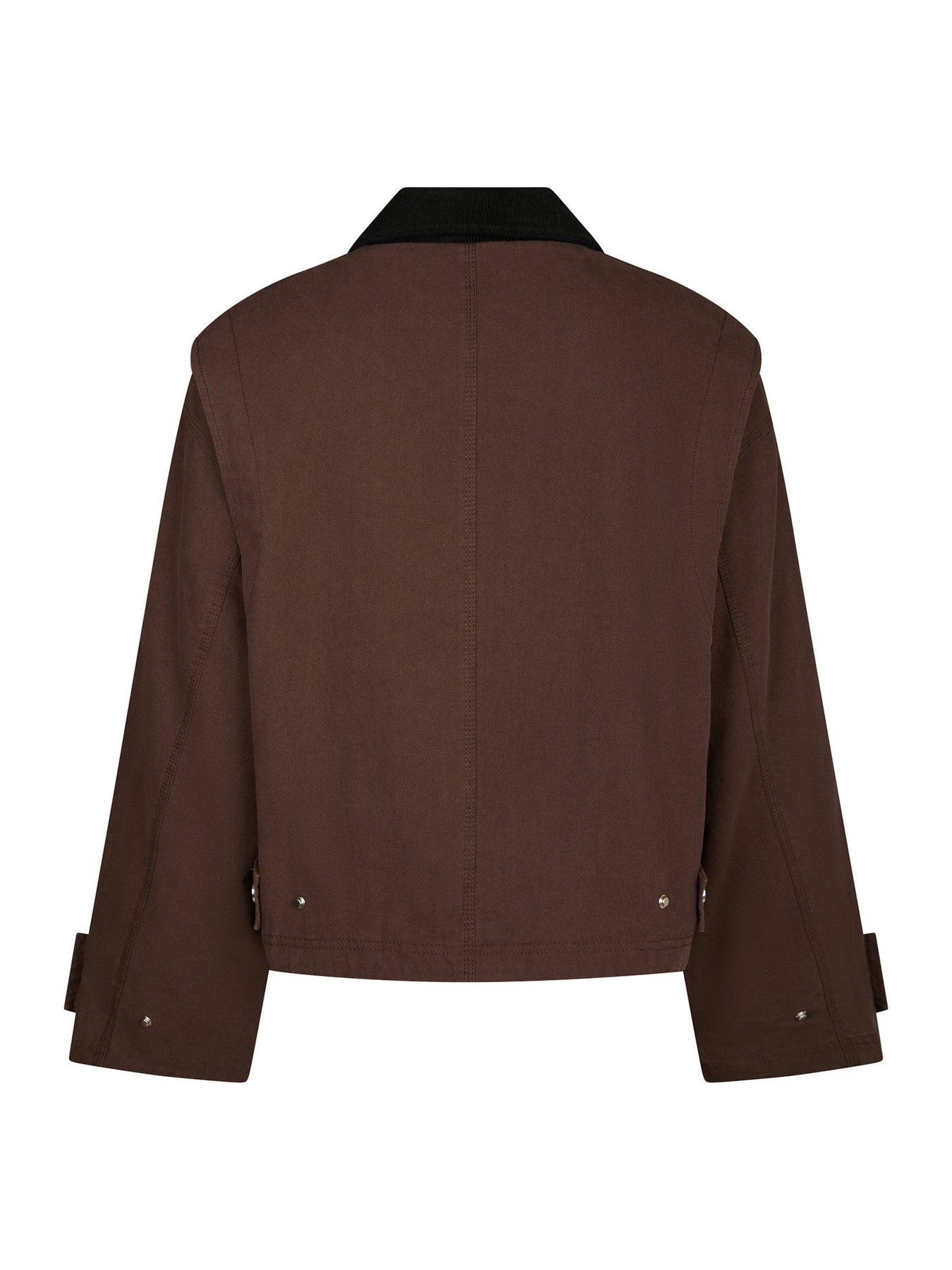Rivera Canvas Boxy Jacket - Brown