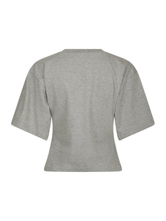 Asha Boxy Tee - Grey Melange