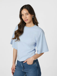 Asha Boxy Tee - Light Blue