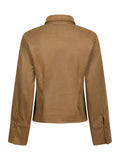 Rosa Faux Suede Shirt - Cognac