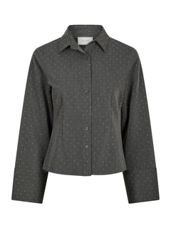 Rosa Bedazzled Shirt - Grey