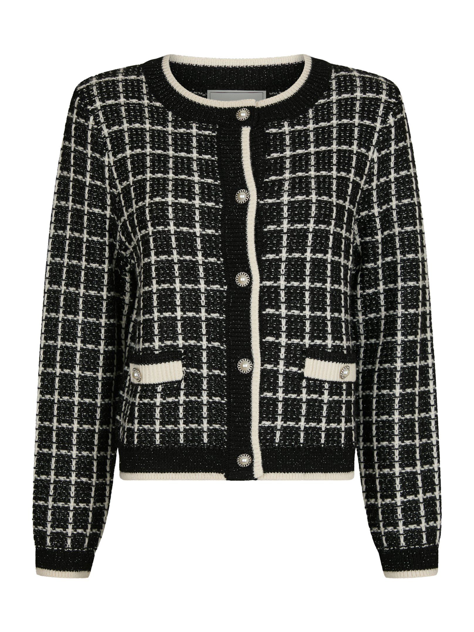Doro Stitch Knit Cardigan - Black