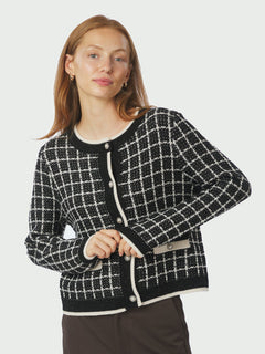 Doro Stitch Knit Cardigan - Black
