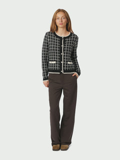 Doro Stitch Knit Cardigan - Black