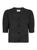 Trudy Deco Knit Cardigan - Antracit Melange