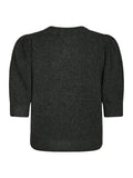 Trudy Deco Knit Cardigan - Antracit Melange